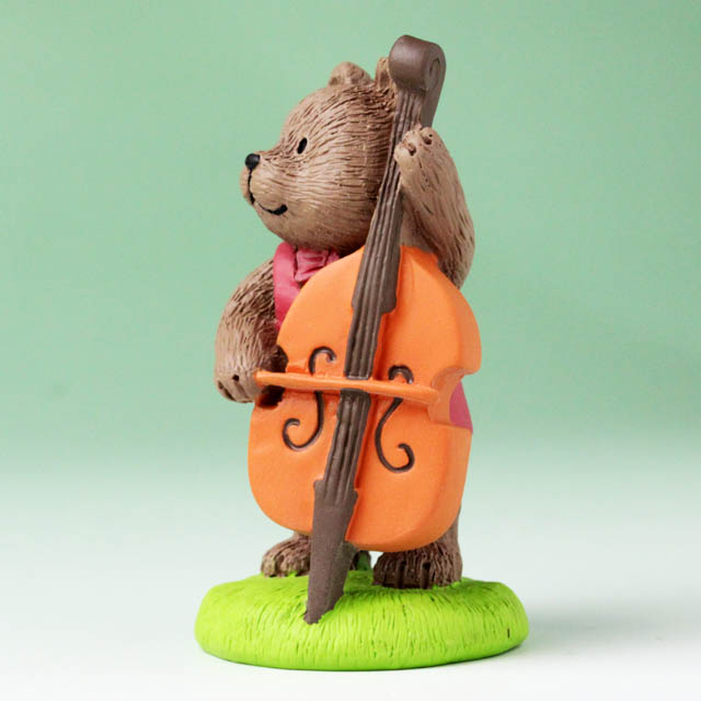 音符の森 オーナメント コントラバス くま 音楽雑貨