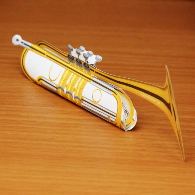 ｋｕ・ｒｕ・ｒｕ メッセージメモ トランペット 音楽雑貨