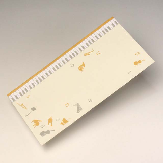 お札が入る封筒 楽器 キージェ中尉 音楽雑貨 音楽小物