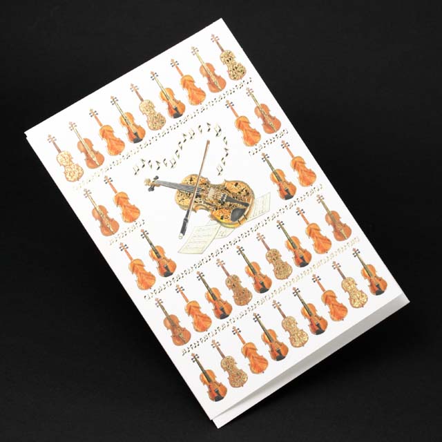 多目的カード ヴァイオリン ヴィオラ 音楽グッズ