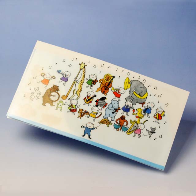 チケットファイル Quu 音楽隊 音楽雑貨