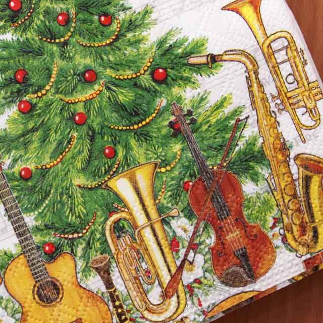 ペーパーナプキン 音楽雑貨 音楽グッズ 楽器 もみの木