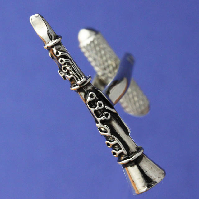 舶来 カフスボタン クラリネット 音楽雑貨