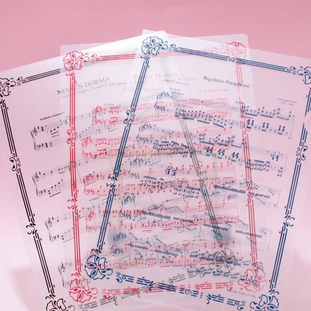 クリアファイル クリアフォルダ オペラ 音楽雑貨