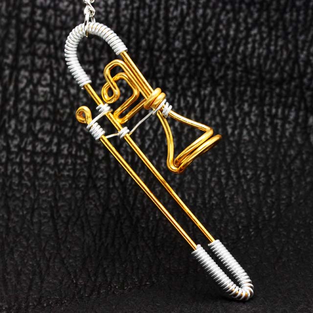 wire art ワイヤーアート トロンボーン Trombone 音楽雑貨 音楽グッズ