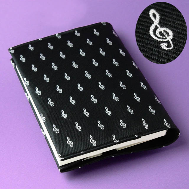 クラバット ブックカバー ト音記号 音楽グッズ 音楽雑貨