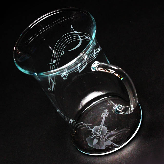 耐熱ガラス マグカップ 弦楽器 ヴァイオリン 音楽雑貨 音楽ギフト