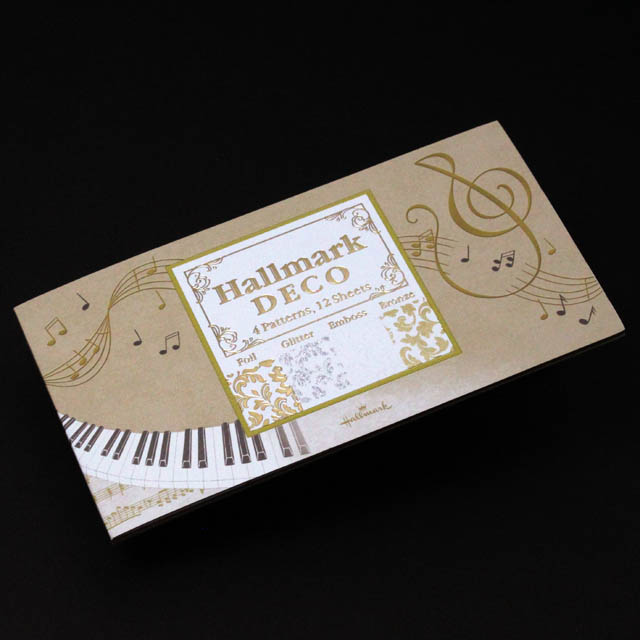 DECO ト音記号 鍵盤 楽譜 音楽雑貨 一筆箋