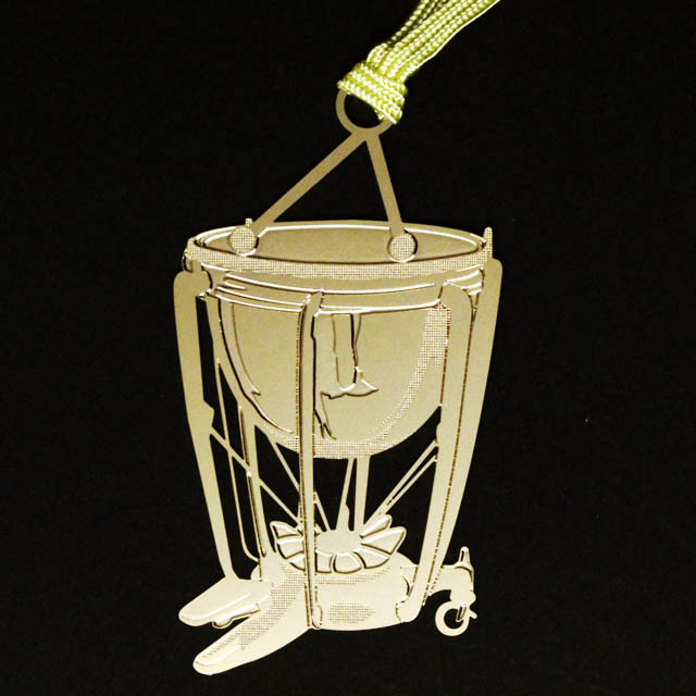 ティンパニ Timpani きんのしおり 純金メッキ栞 音楽雑貨 音楽グッズ