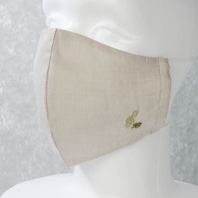 オックスフォード生地 マスク ト音記号 音楽雑貨 音楽グッズ