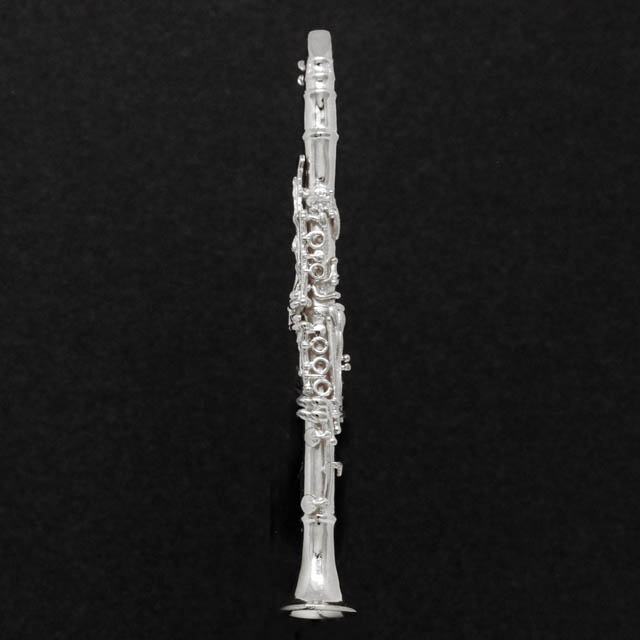 クラリネット Clarinet シルバー ブローチ SV925 音楽雑貨 音楽アクセサリー