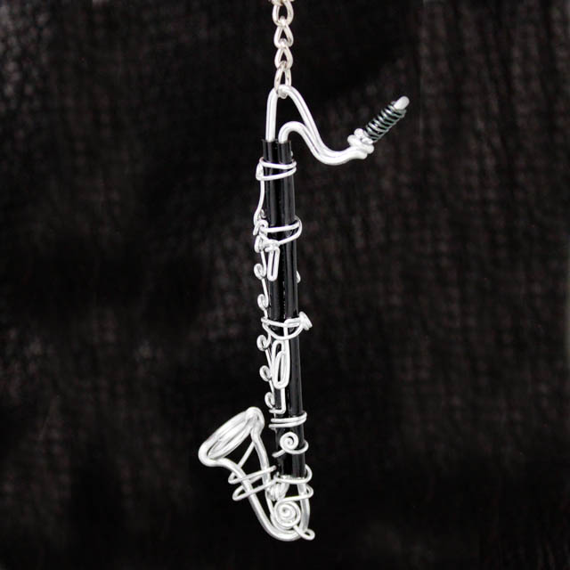 wire art ワイヤーアート バスクラリネット BassClarinet バスクラ 音楽雑貨 音楽グッズ