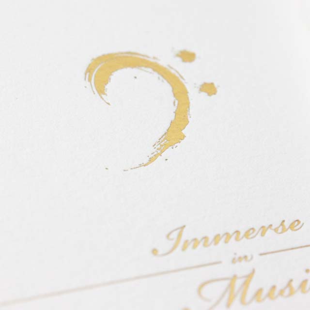 ヘ音記号 F-Clef Bass-Clef 絵葉書 ポストカード 箔押 音楽雑貨