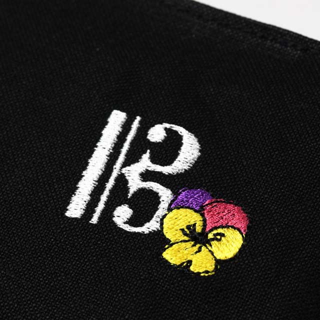 音部刺繍 ブックカバー ハ音記号 音楽雑貨