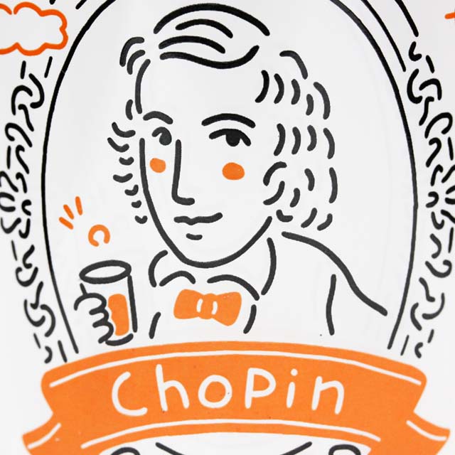 装飾用インテリアガラス ショパン Chopin 音楽雑貨 音楽グッズ 作曲家