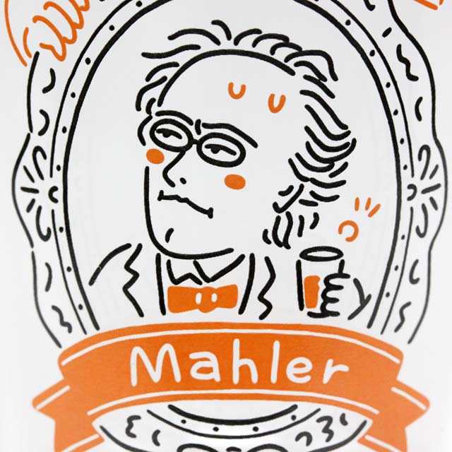 装飾用インテリアガラス マーラー Mahler 音楽雑貨 音楽グッズ 作曲家
