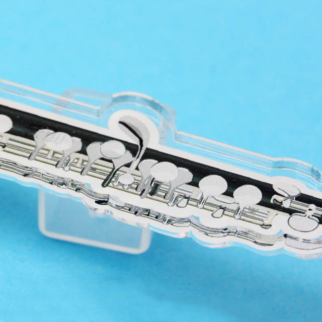 ピッコロ Piccolo ネームタグ キーホルダー 音楽雑貨 音楽グッズ