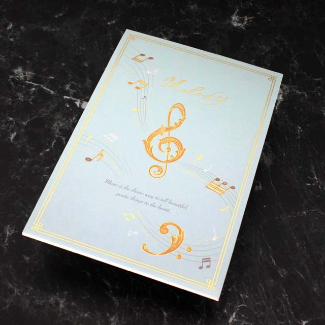 便箋 レターパッド ト音記号 ヘ音記号 Ａ５ 音楽雑貨 音楽グッズ 音楽文具