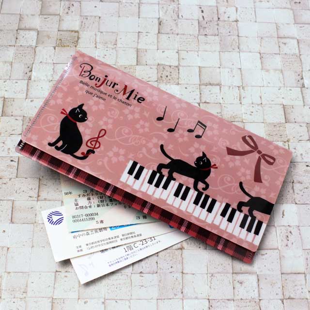 チケットホルダー Mie ピアノ鍵盤 音楽雑貨 音楽グッズ
