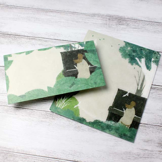 レターセット アップライトピアノ 森の調べ 音楽雑貨 音楽文具 音楽グッズ 音楽ギフト