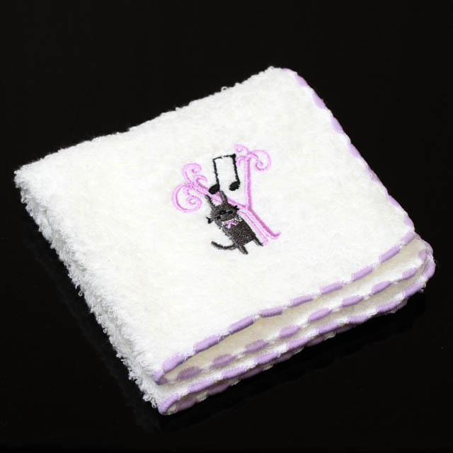 音符 タオルハンカチ イニシャル 音楽雑貨 音楽グッズ
