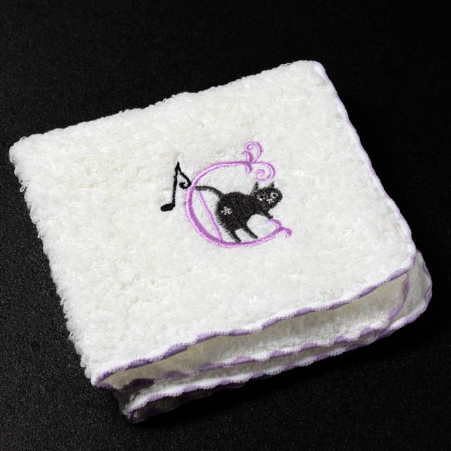 音符 タオルハンカチ イニシャル 音楽雑貨 音楽グッズ