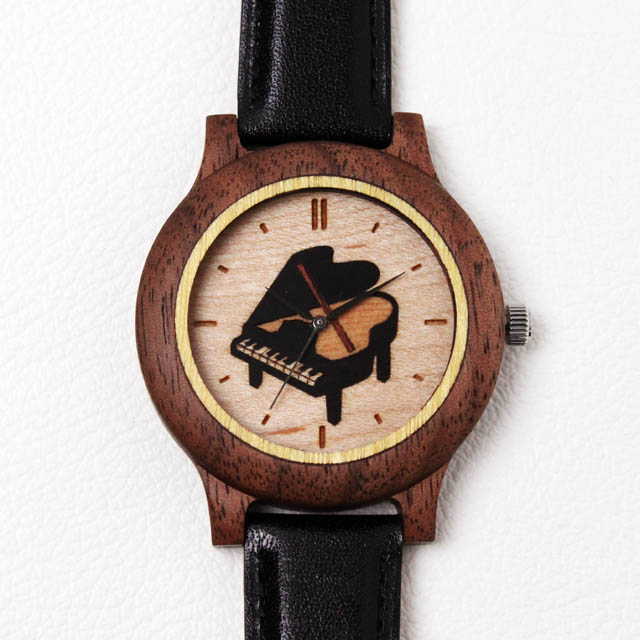 寄木 腕時計 ウォッチ グランドピアノ 音楽雑貨 音楽グッズ 音楽ギフト
