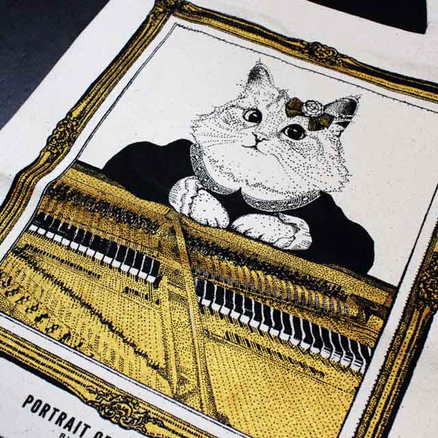 グランドピアノ GrandPiano 厚手コットンキャンバス トート 音楽雑貨 音楽ギフト