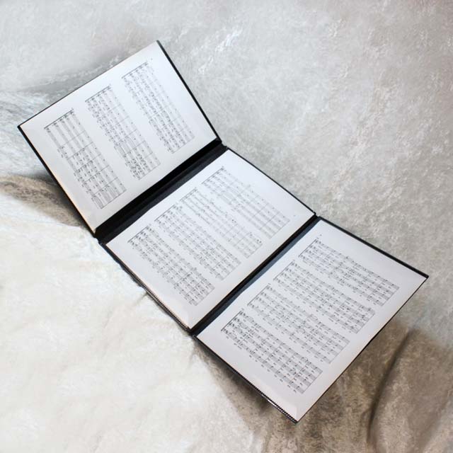 トリプル楽譜ホルダー 譜面カバー ３面 KAKIKO 音楽雑貨 音楽グッズ 音楽文具 音楽ギフト