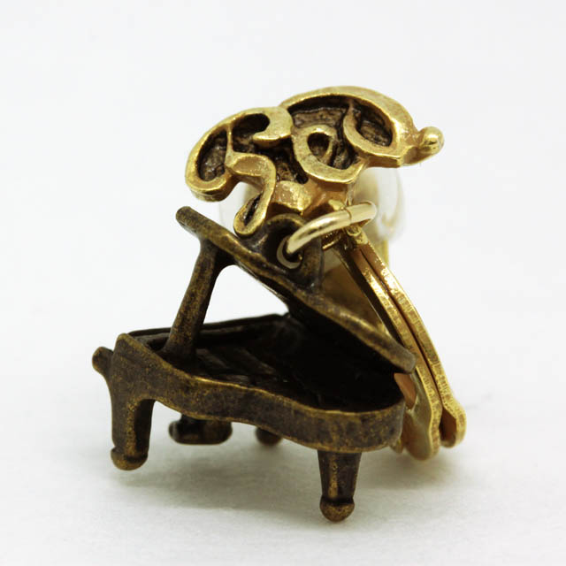 イヤリング ピアス グランドピアノ ペダル記号 音楽アクセサリー 音楽雑貨 音楽グッズ 音楽ギフト