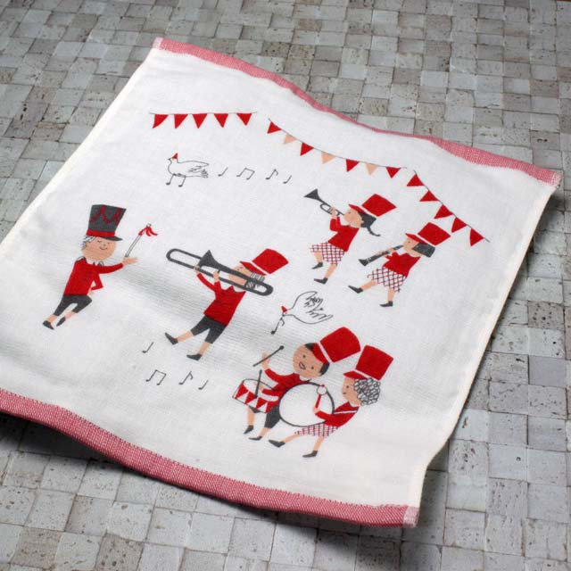 ShinziKatoh マーチングバンド ゲストタオル 音楽雑貨 音楽グッズ 音楽ギフト