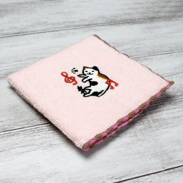 音楽風水ハンカチ ト音記号 音符 シャープ 音楽雑貨 音楽グッズ 発表会記念品