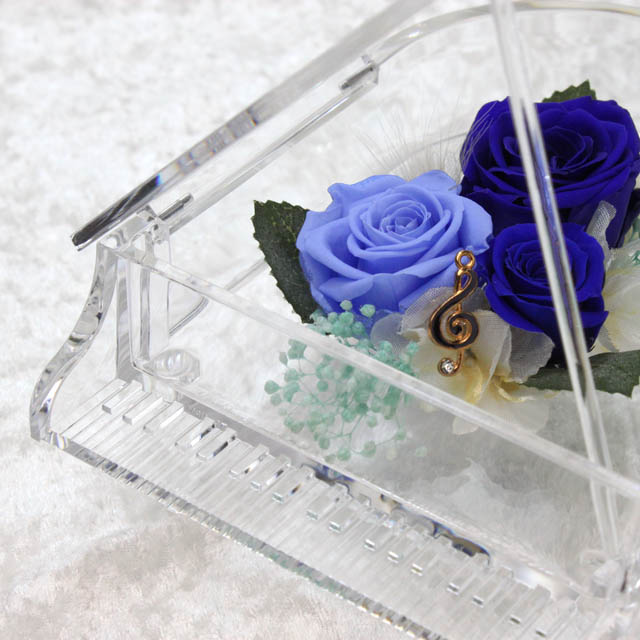 グランドピアノ Piano ピアノフラワー フラワーアレンジメント プリザーブドフラワー 音楽グッズ 音楽ギフト 音楽雑貨 ピアノギフト