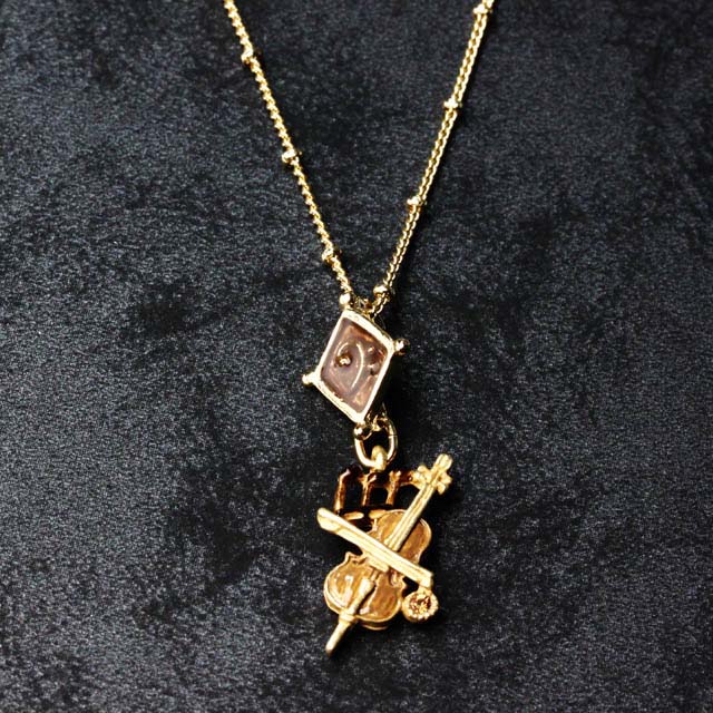 チェロ ヘ音記号 ペンダント 音楽雑貨 音楽ギフト 音楽アクセサリー