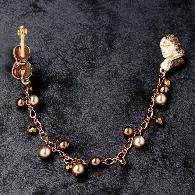 ヴァイオリン ストラディバリ タックピン 音楽雑貨 音楽ギフト 音楽アクセサリー