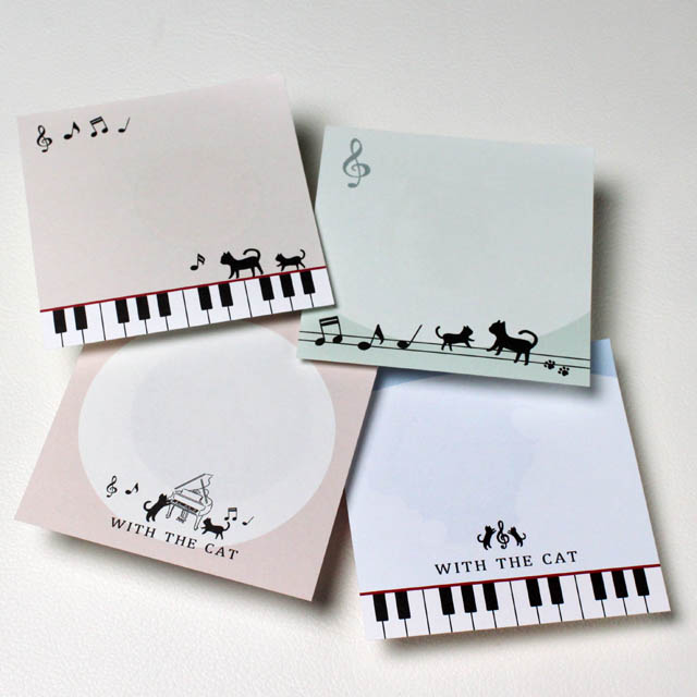 ブロックメモ ピアノ鍵盤 音楽雑貨 音楽グッズ