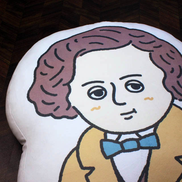 ショパン Chopin 作曲家 ピロー クッション 音楽雑貨 音楽グッズ 音楽ギフト