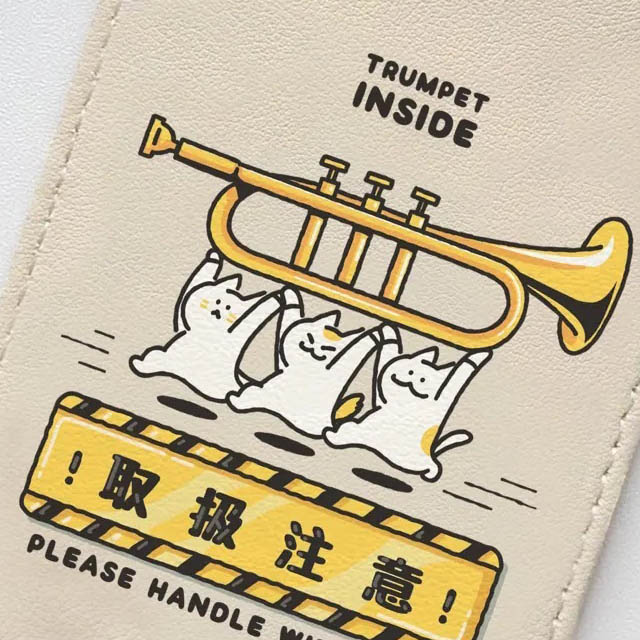 楽器便 ラゲッジタグ トランペット Trumpet 音楽雑貨 音楽グッズ 音楽ギフト