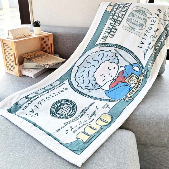 ClassicalBank ブランケット ベートーヴェン Beethoven 歓喜の懐 音楽雑貨 音楽グッズ