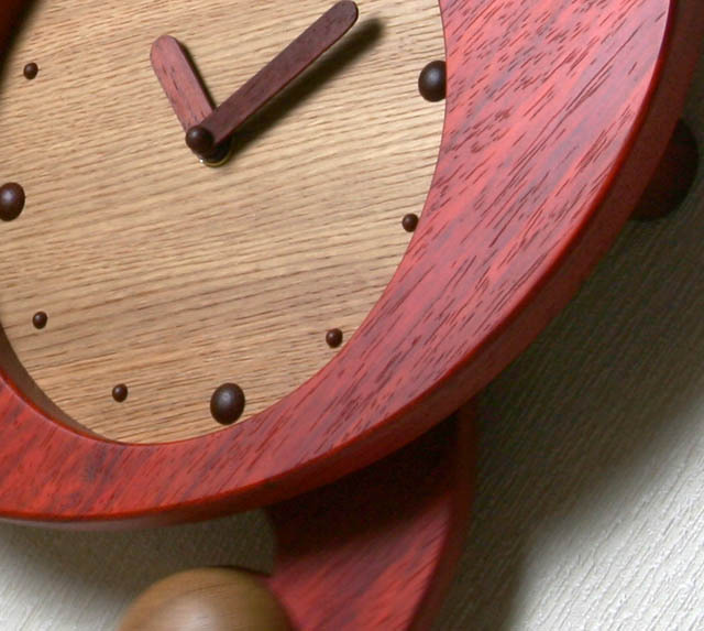 銘木 ト音記号 振り子時計 [Cute] パドック 音楽雑貨・アクセサリー