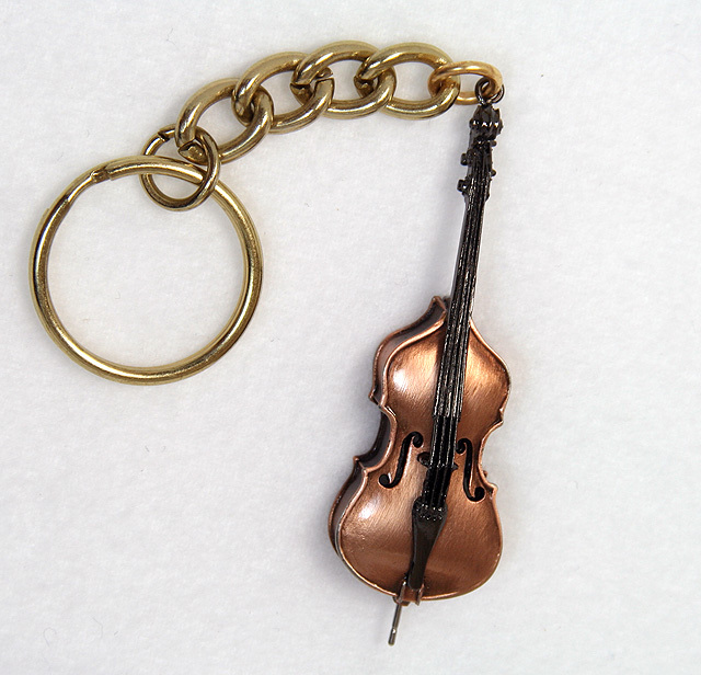 3Dキーホルダー　コントラバス