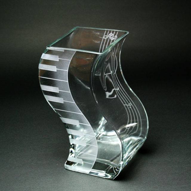 ピアノ 鍵盤 音符 花瓶 音楽雑貨 音楽ギフト 音楽グッズ