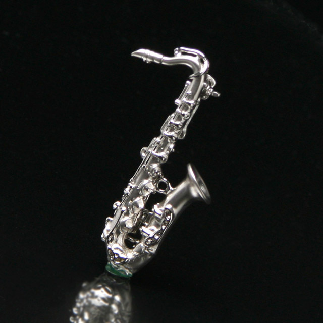 マット＆ブライトシリーズ テナーサックス ブローチ 音楽アクセサリー 楽器アクセサリー 音楽雑貨