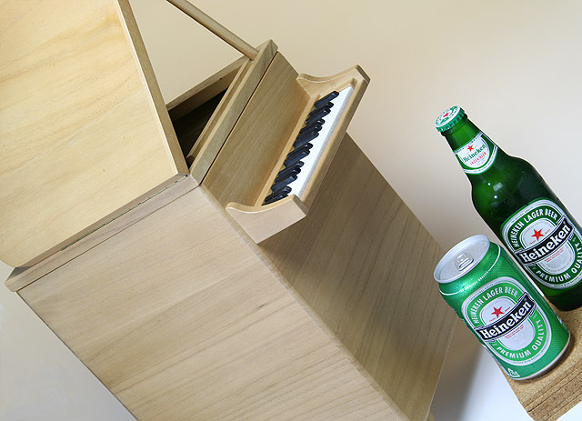 桐製 グランドピアノ ダストボックス 【L】 音楽雑貨 鍵盤