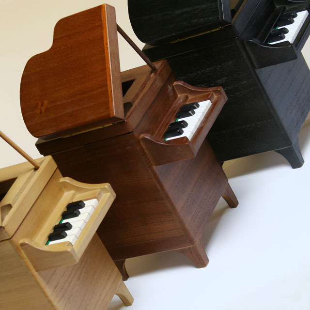 製 グランドピアノ ダストボックス 【S】 音楽雑貨 鍵盤