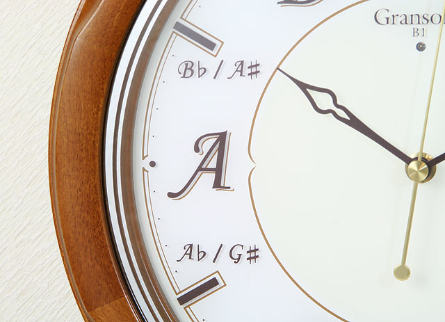 音階時報時計 グランソルフェ 音楽雑貨 音楽ギフト 音楽グッズ ピアノ バッハ 平均律クラヴィーア曲集 音感養成