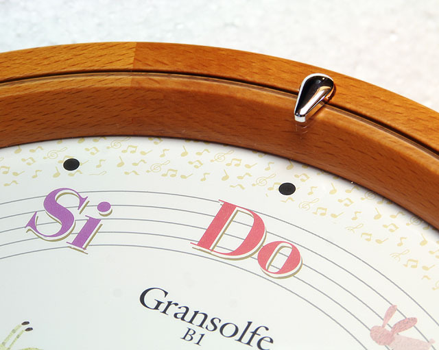 音階時報時計 グランソルフェ 音楽雑貨 音楽ギフト 音楽グッズ ピアノ バッハ 平均律クラヴィーア曲集 音感養成