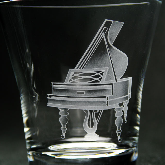 フリーグラス オン・ザ・ロック グランドピアノ ◎ 音楽雑貨