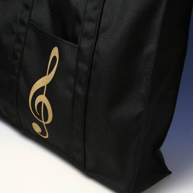 レッスンバッグ ト音記号 ブラック 126589 音楽雑貨・アクセサリー専門