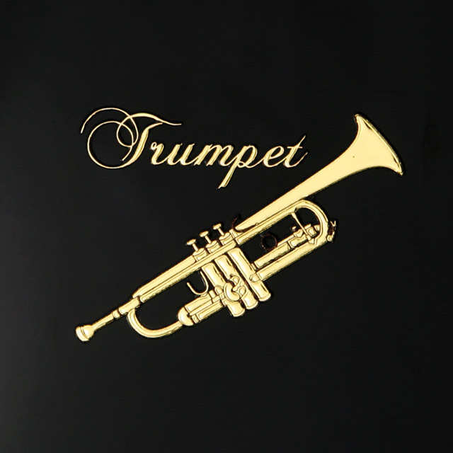 蒔絵風 携帯ステッカー トランペット Trumpet 音楽雑貨 音楽グッズ 音楽ギフト